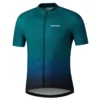 SHIMANO Koszulka rowerowa Team zielono/granatowa M