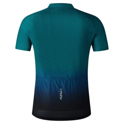 SHIMANO Koszulka rowerowa Team zielono/granatowa M