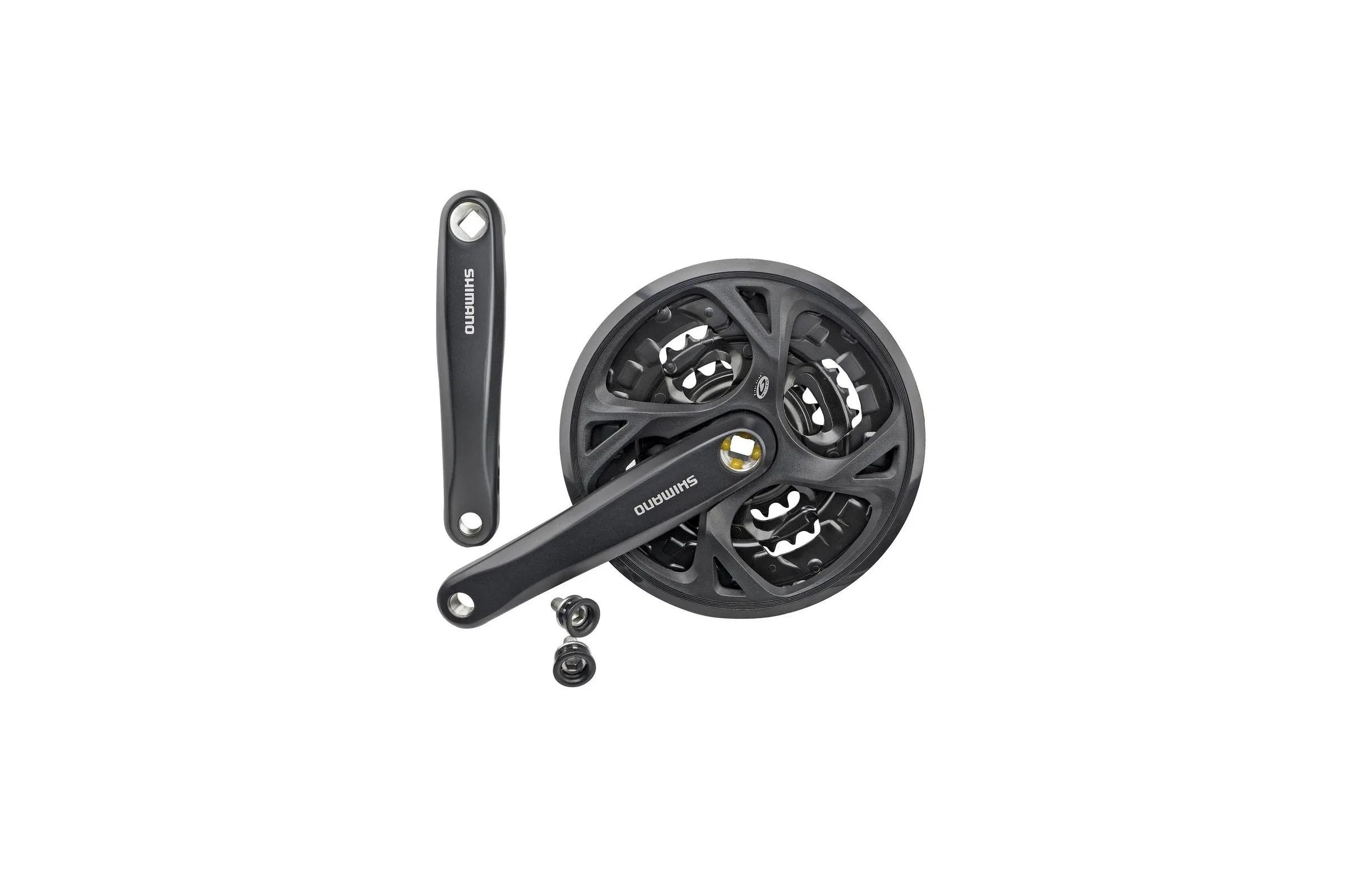 SHIMANO Mechanizm korbowy FC-M371 Square 9 rzędów 175,0 mm 44–32–22T Czarny