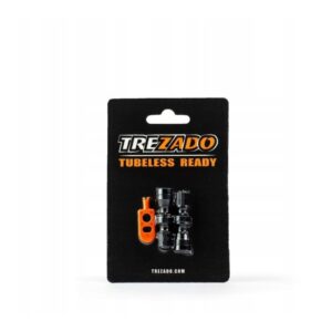Zawory bezdętkowe Trezado Tubeless Schrader AV 40 mm czarne para