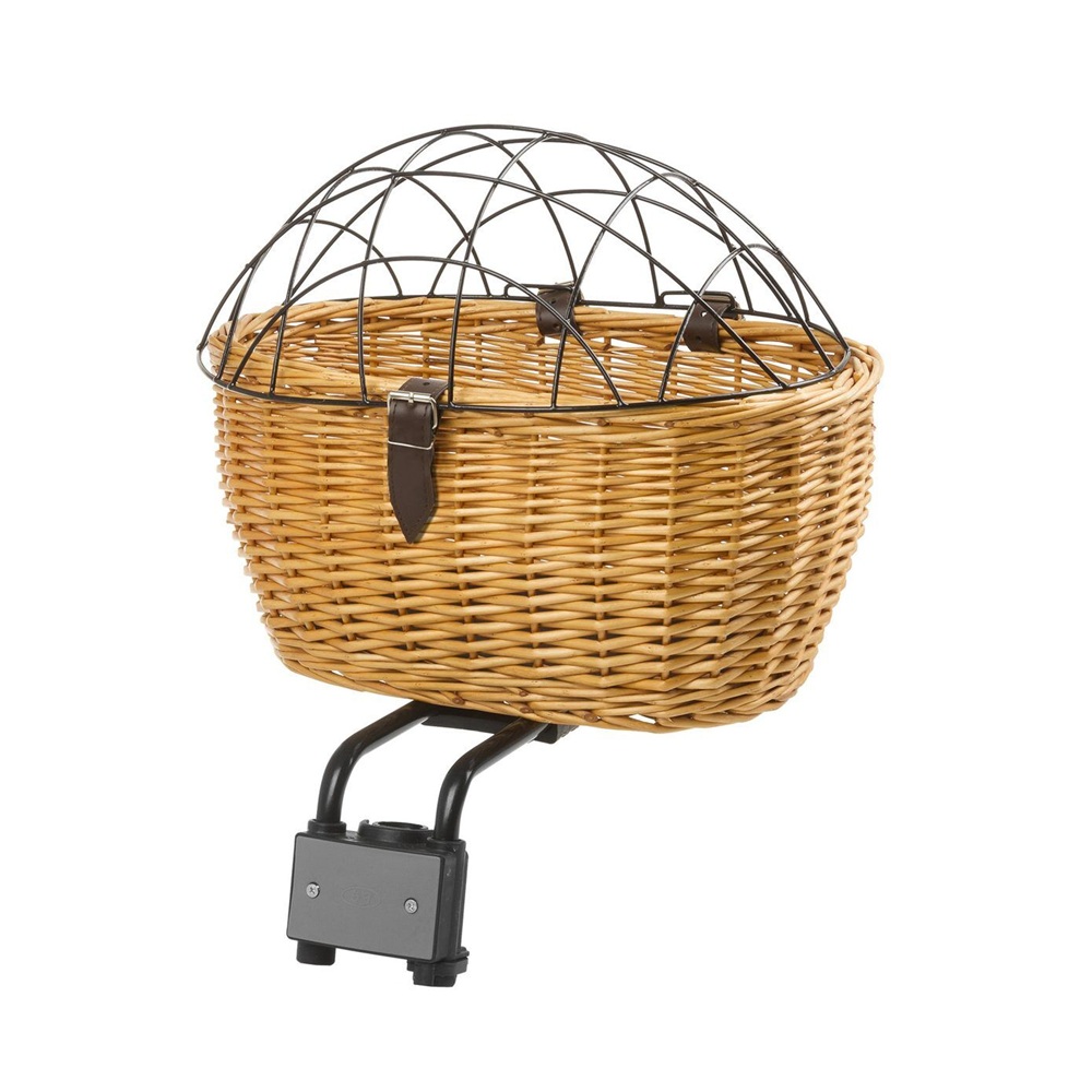 Kosz rowerowy wiklinowy M-Wave 2w1 z kratką na bagażnik i kierownicę (do przewozu psa/kota) Kosz rowerowy wiklinowy M-Wave 2w1 z kratką na bagażnik i kierownicę (do przewozu psa/kota)
