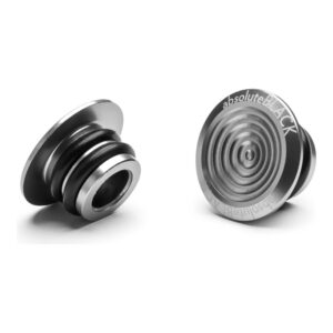 Korki kierownicy AbsoluteBlack Bar End Plugs Gunmetal / Grey