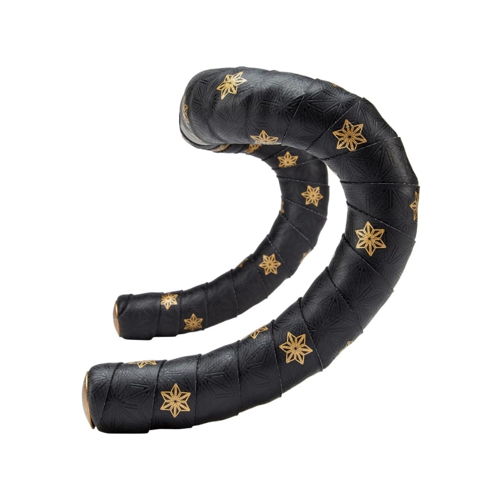 BT-58_square Owijka na kierownicę Supacaz Super Sticky Kush Galaxy White / Gold zatyczki alu