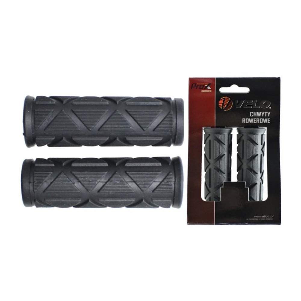 C-C-0071_square Chwyty rowerowe Velo ProX VLG-172D2 czerwone 122 mm