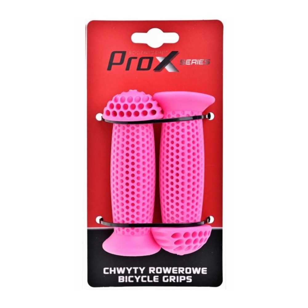 C-C-0237_square Chwyty rowerowe dziecięce ProX GP-39B różowe 110 mm