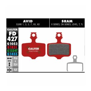 Klocki hamulcowe Galfer Advanced FD427G1851 czerwone TRP / Avid Elixir / SRAM