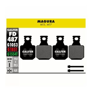 Klocki hamulcowe Galfer Standard FD487G1053 czarne Magura MT5 / MT7 4-tłoczkowe