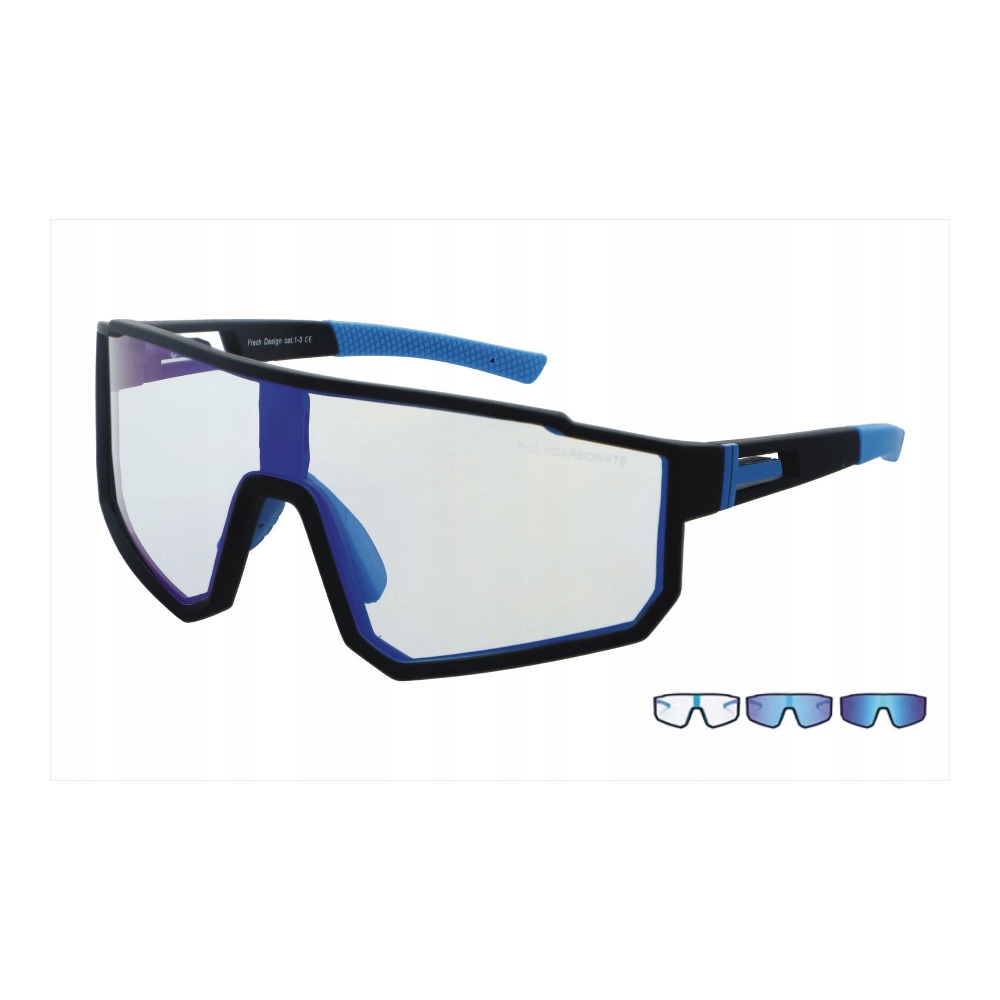 Okulary sportowe Polarzone Fotochrom 374-10 z polaryzacją + etui Okulary sportowe Polarzone Fotochrom 374-10 z polaryzacją + etui