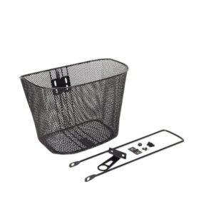 Kosz rowerowy przedni pod stery Prox HT-012 metalowy czarny