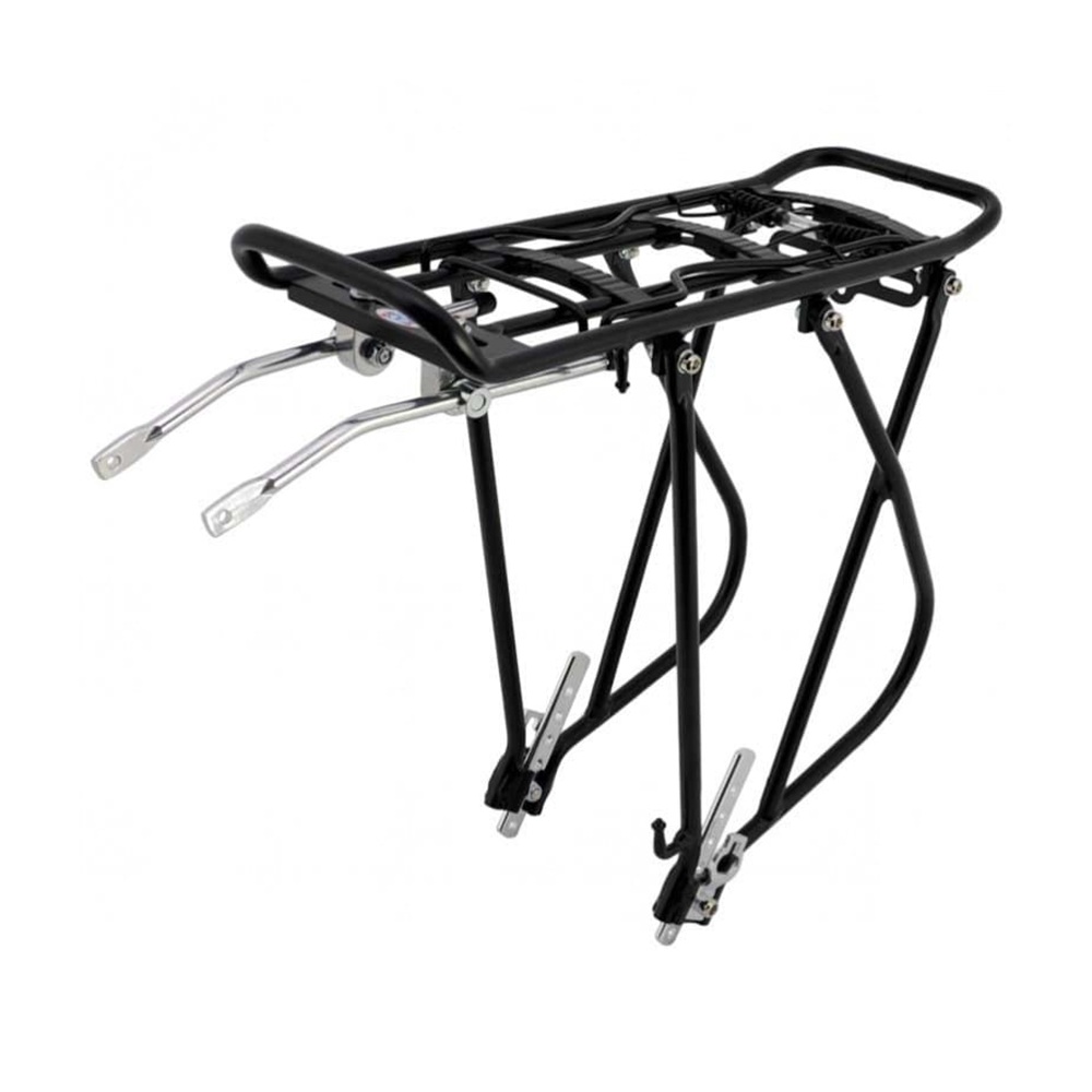 Bagażnik rowerowy aluminiowy tylny Kaiwei KW-622-02 (24"-28") czarny Bagażnik rowerowy aluminiowy tylny Kaiwei KW-622-02 (24"-28") czarny