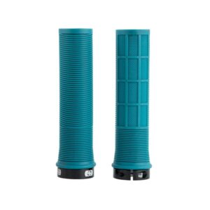 Chwyty rowerowe Oxford MTB Driver Lock-On niebieskie 130 mm skręcane