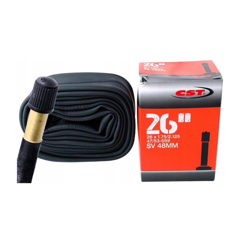 TB-CS051 Dętka rowerowa CST 26x1.75/2.125 (47/57-559) AV 48mm samochodowy długi