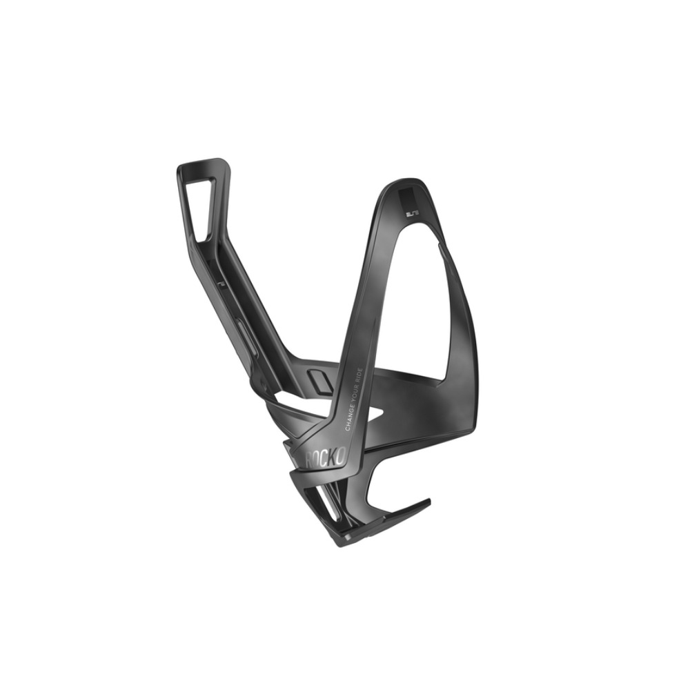 Koszyk na bidon Elite Rocko Carbon (Boczny wkład, Czarny mat) Koszyk na bidon Elite Rocko Carbon (Boczny wkład, Czarny mat)