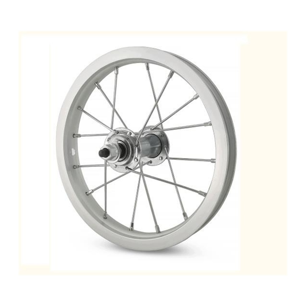 kolo-12-przod-aluminiowe Koło rowerowe dziecięce 12" przód (obręcz alu, piasta stalowa na nakrętki)