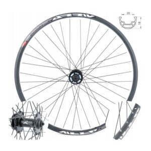 Koło rowerowe 27,5" przód pod tarczę QR (obręcz Swift Arriv J20S czarna, piasta JYD761 6-śrub)