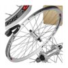 Koło rowerowe 28" przód V-Brake (obręcz aluminiowa stożkowa J19DG srebrna, piasta JY-753 na nakrętki) 1 Koło rowerowe 28" przód V-Brake (obręcz aluminiowa stożkowa J19DG srebrna, piasta JY-753 na nakrętki)