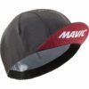 Czapka kolarska z daszkiem Mavic Roadie Cap Carbone / Burgundy - 1