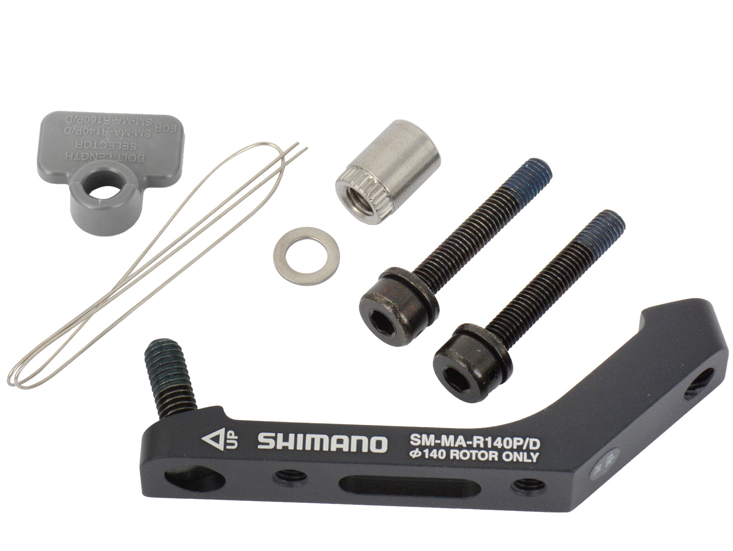 shimano_ismmar140pdh Adapter hamulca tarczowego Shimano SM-MA-R140P/D Post Mount -> Flat Mount tył 140mm