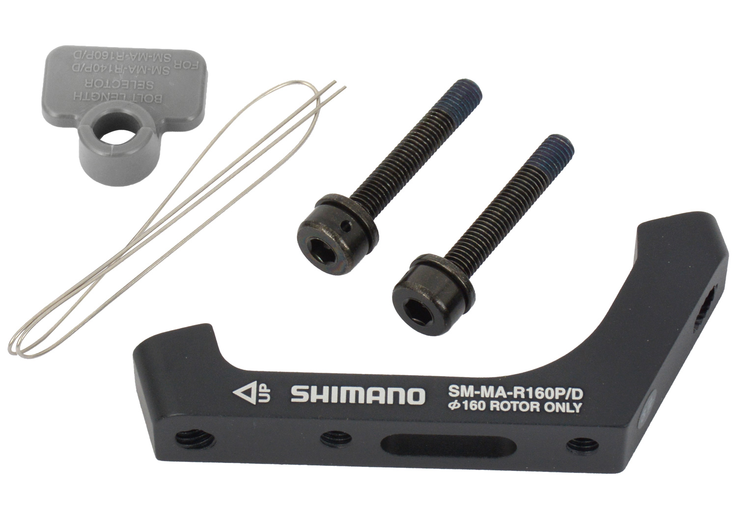 shimano_ismmar160pdh Adapter hamulca tarczowego Shimano SM-MA-R160P/D Post Mount -> Flat Mount tył 160mm